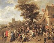 TENIERS, David the Younger Peasants Merry-making wt